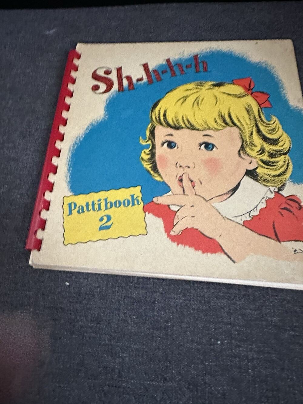 Sh-h-h-h Pattibook 2 Mary E LeBar 1950 Scripture Press Vintage Childrens Book